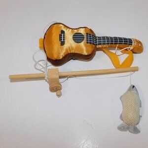 BAB BABW  Fishing Rod & Gold Acoustic Guitar Build a Bear Workshop